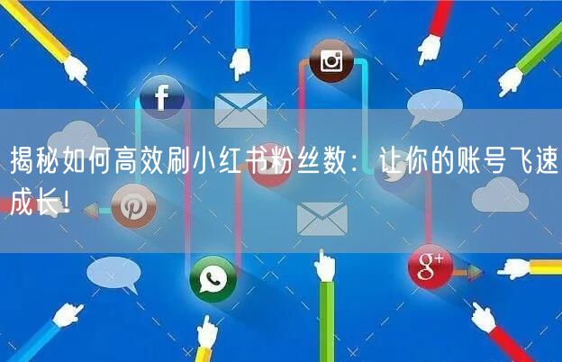 揭秘如何高效刷小红书粉丝数：让你的账号飞速成长！