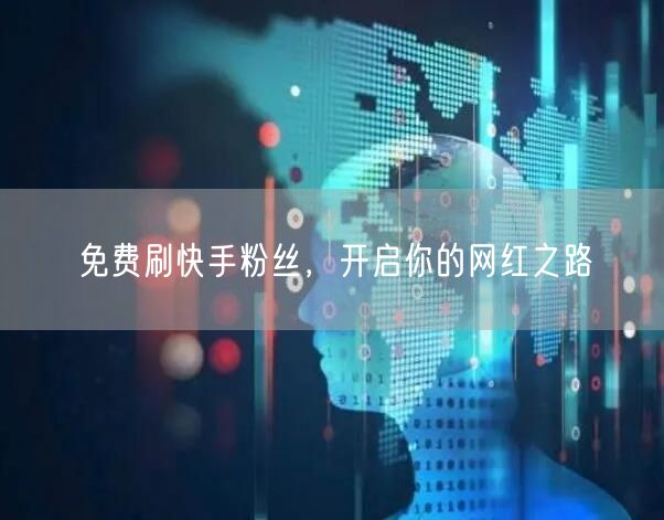 免费刷快手粉丝，开启你的网红之路