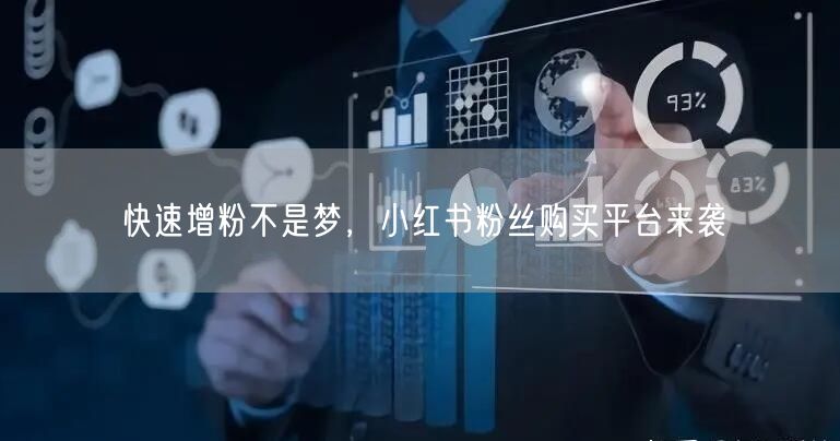 快速增粉不是梦，小红书粉丝购买平台来袭