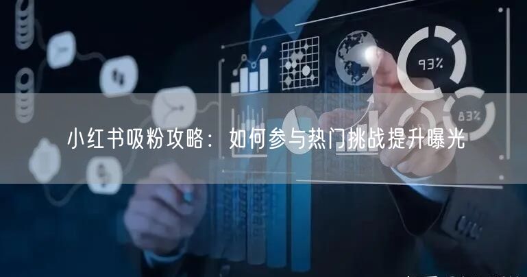 小红书吸粉攻略：如何参与热门挑战提升曝光